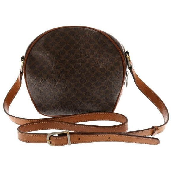 Celine Macadam Shoulder Bag Triomphe Brown Leather - Picture 1 of 5